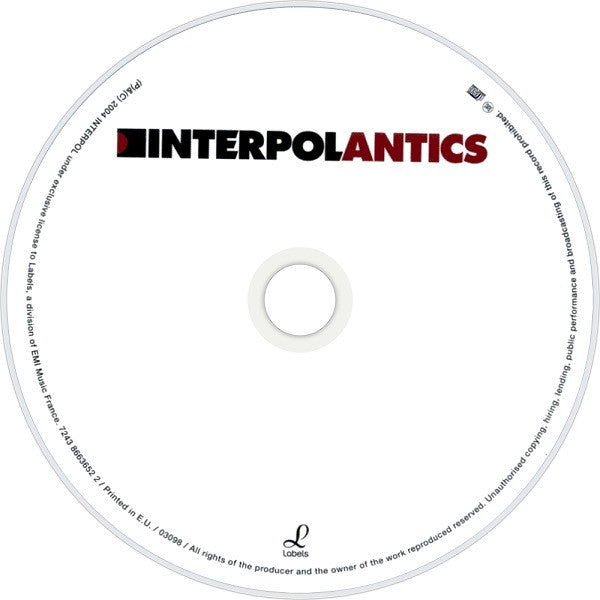 Interpol – Antics    CD Labels – 8663652