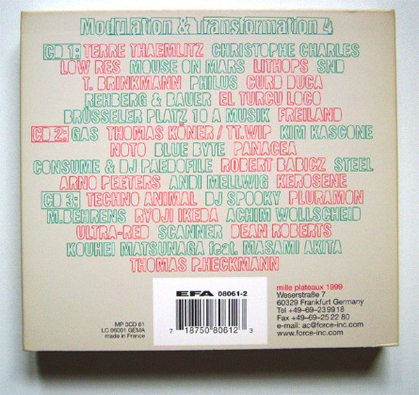 Various – Modulation & Transformation 4   3xCD   MP 3CD 61