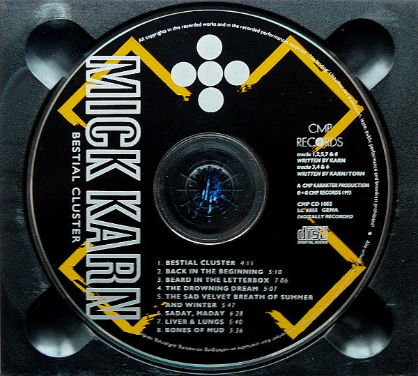 Mick Karn - BESTIAL CLUSTER    CMP  CD  1002