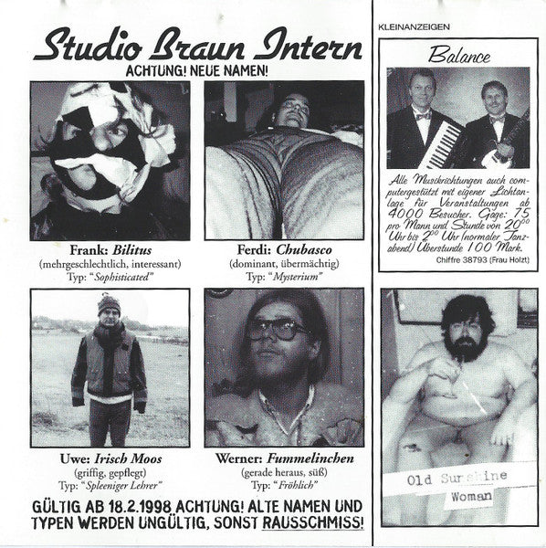 Studio Braun – Gespräche I    CD  Mercury – 846 796-2
